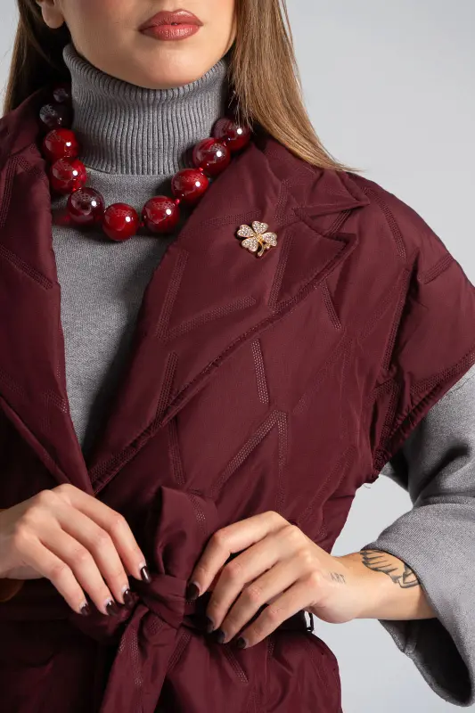 Αμάνικο Μπουφάν  Καπιτονέ Ζώνη