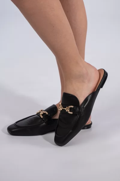 Mules Buckle Black