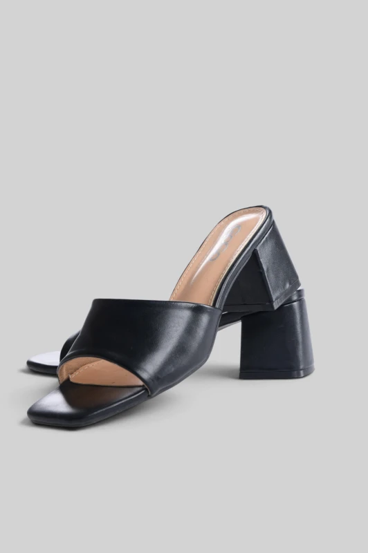Mules Leatherette Square