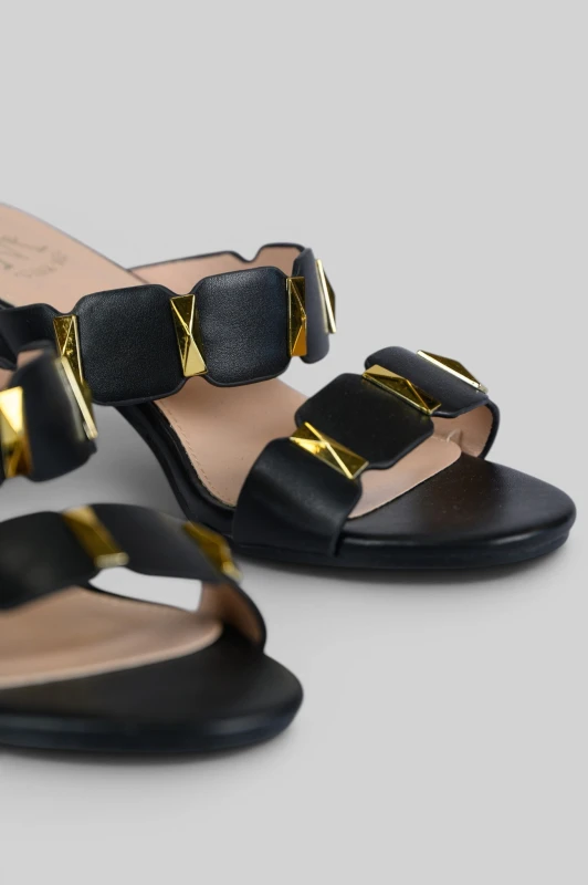 Mules Leatherette Troux Details 