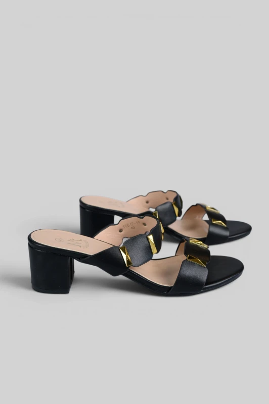 Mules Leatherette Troux Details 