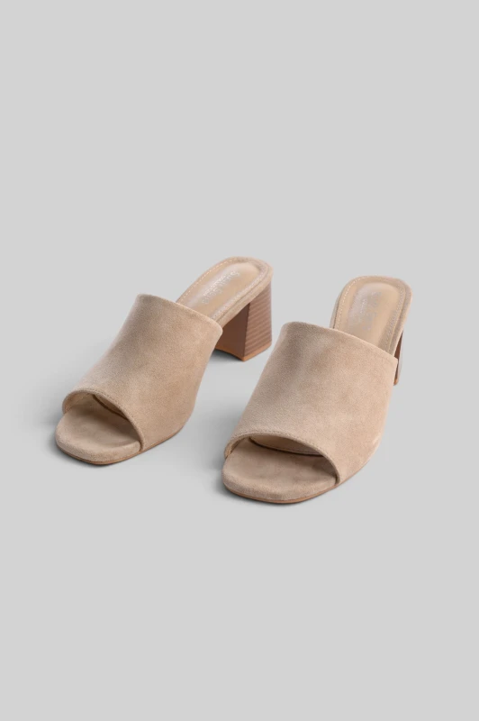 Mules Σουέτ Soft Square Toe