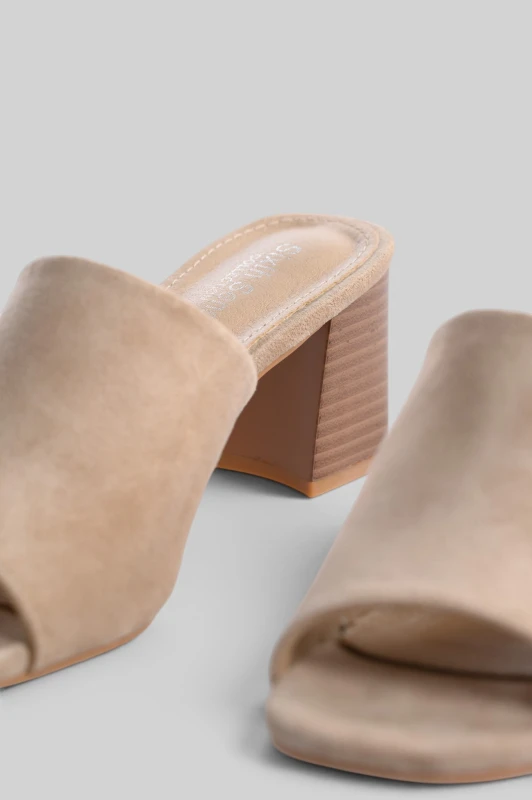 Mules Σουέτ Soft Square Toe
