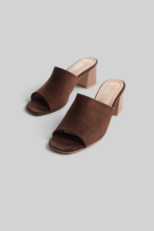 Mules Σουέτ Soft Square Toe