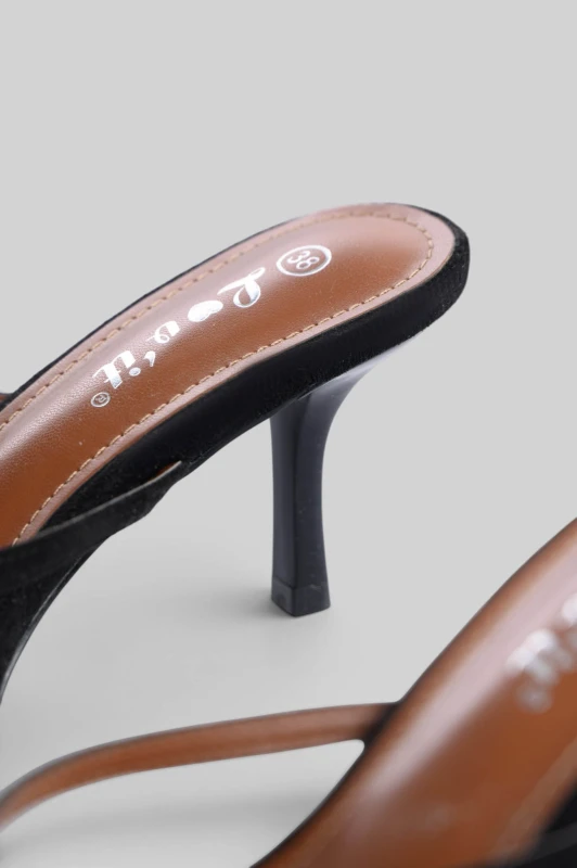 Mules Suede Χρυσό Στοιχείο