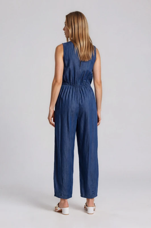 Jumpsuit Sleeveless Wrapped  