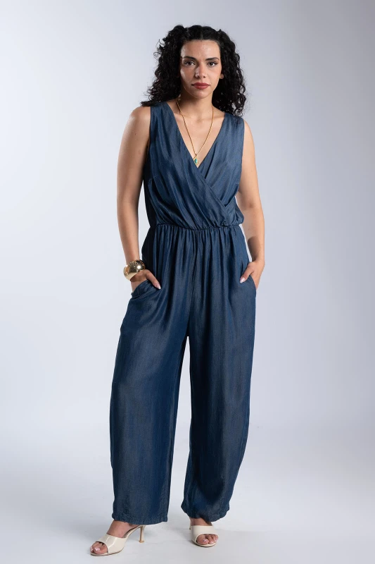 Sleeveless Wrapped Jumpsuit 