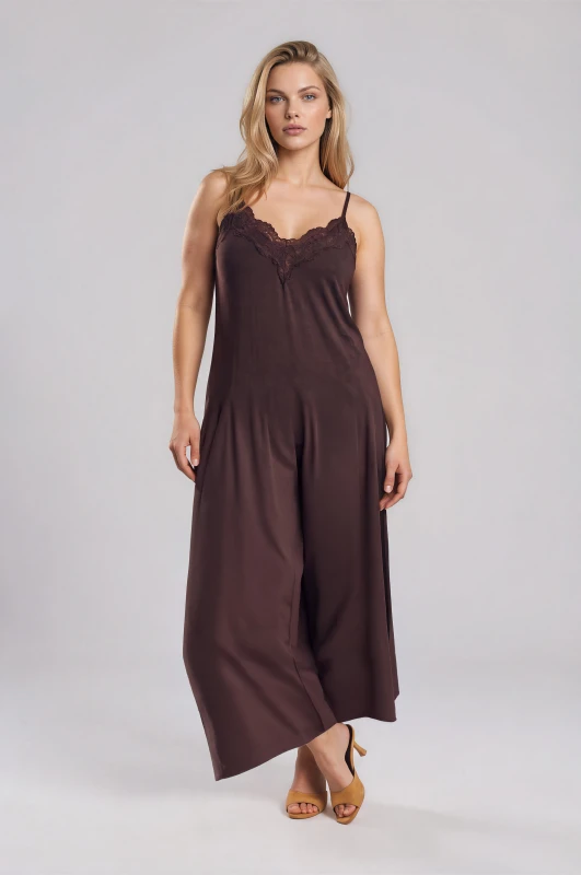 Jumpsuit Lace Neckline