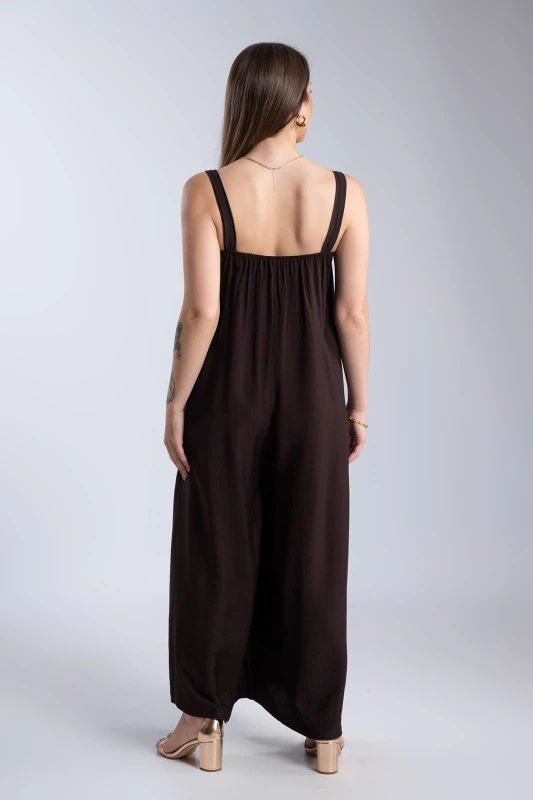 Jumpsuit with Metallic Detail 