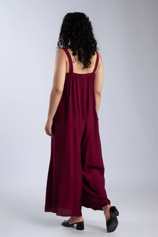 Jumpsuit with Metallic Detail 