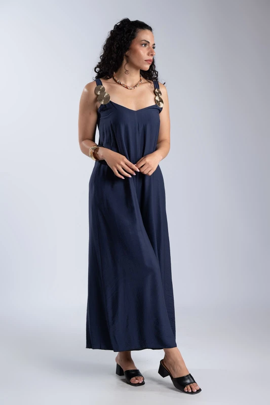Jumpsuit with Metallic Detail 