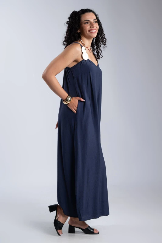 Jumpsuit with Metallic Detail 