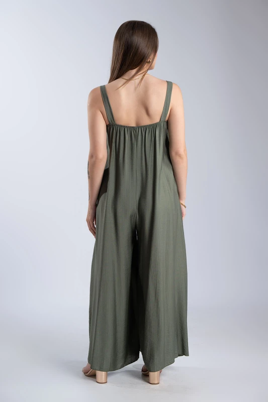 Jumpsuit with Metallic Detail 