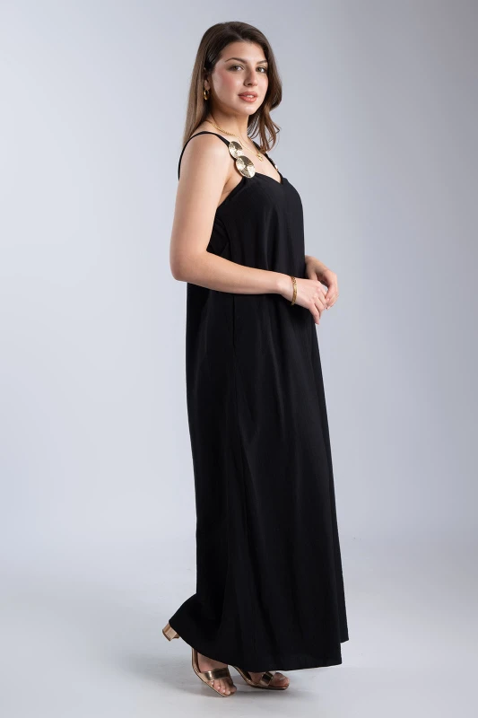 Jumpsuit with Metallic Detail 