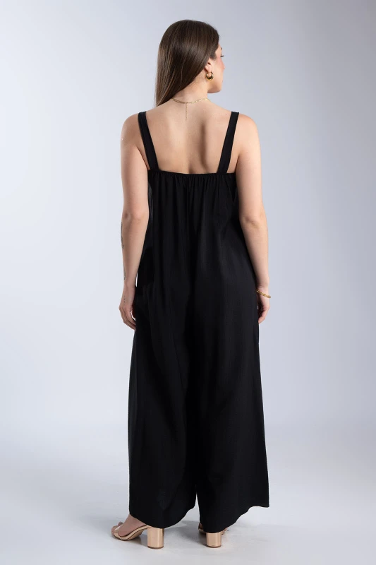 Jumpsuit with Metallic Detail 