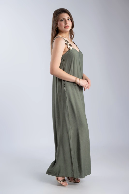 Jumpsuit with Metallic Detail 