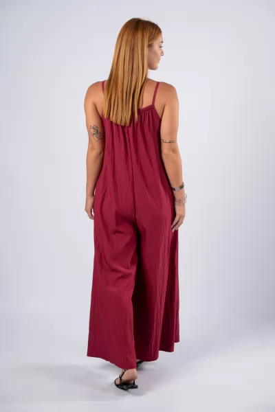 Jumpsuit Wine Red