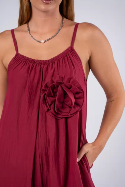 Jumpsuit Wine Red