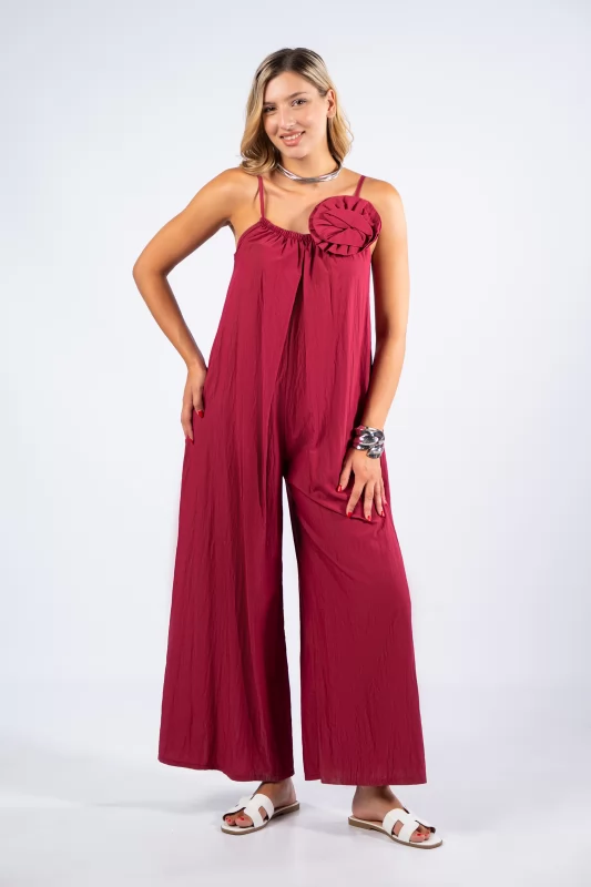 Jumpsuit Wine Red