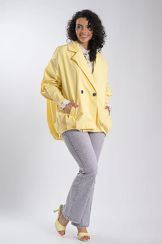 Oversized Σακάκι Bomber Λάστιχο Τελείωμα