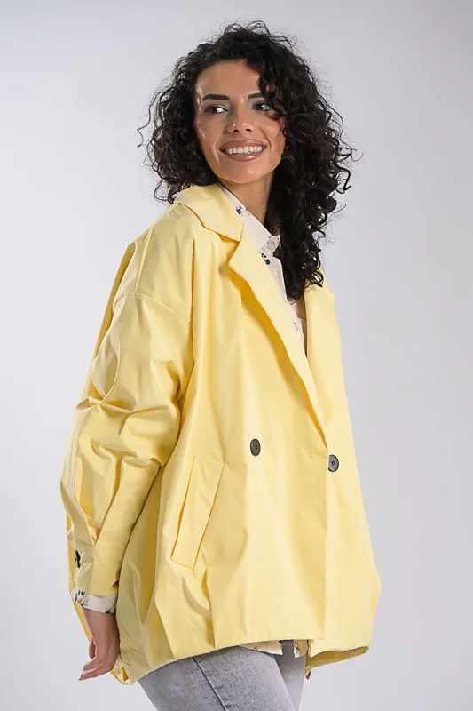 Oversized Σακάκι Bomber Λάστιχο Τελείωμα