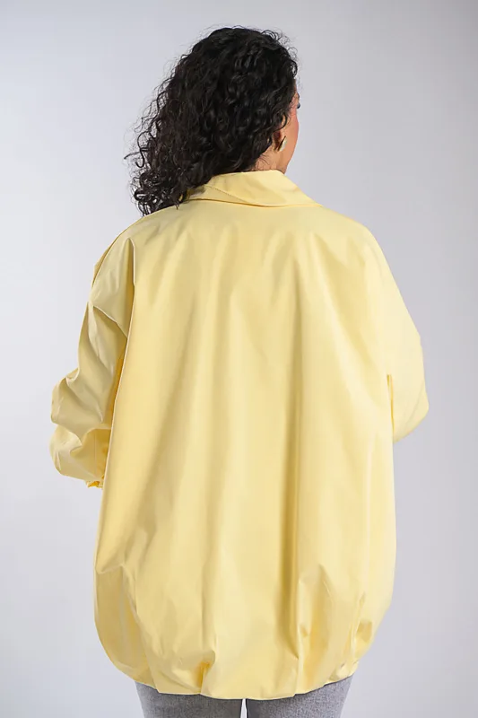 Oversized Σακάκι Bomber Λάστιχο Τελείωμα