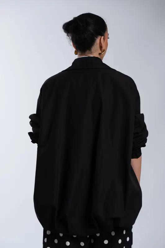 Oversized Σακάκι Bomber Λάστιχο Τελείωμα
