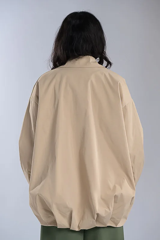 Oversized Σακάκι Bomber Λάστιχο Τελείωμα