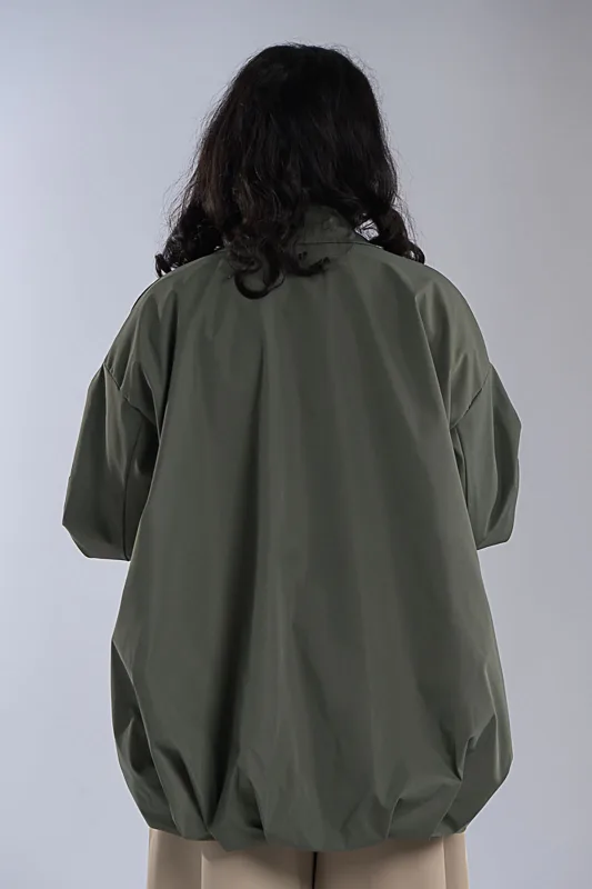 Oversized Σακάκι Bomber Λάστιχο Τελείωμα