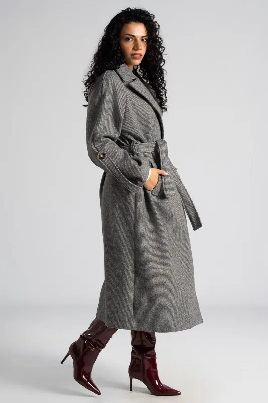 Coat Embossed Texture Belt