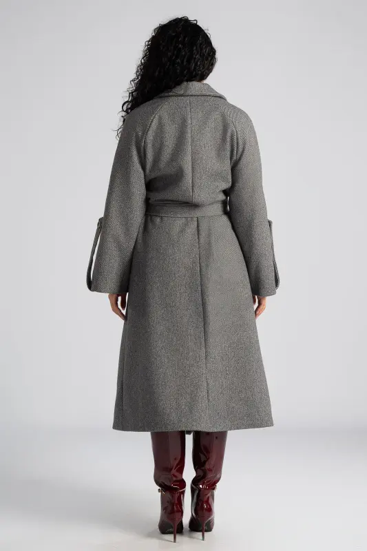 Coat Embossed Texture Belt