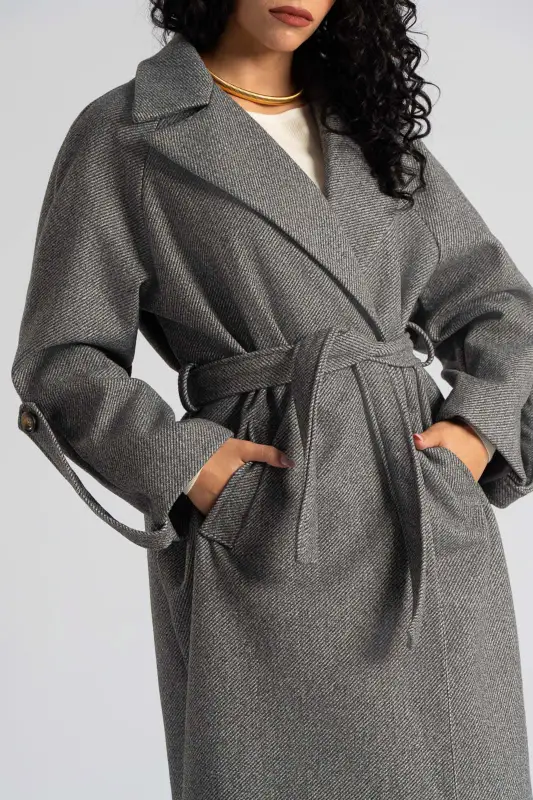 Coat Embossed Texture Belt