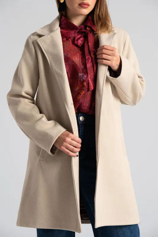 Παλτό Ανάγλυφο Κουμπί