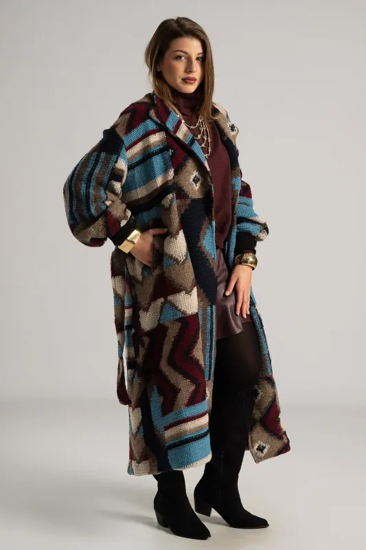 Coat Ethnic Pattern Embroidered 