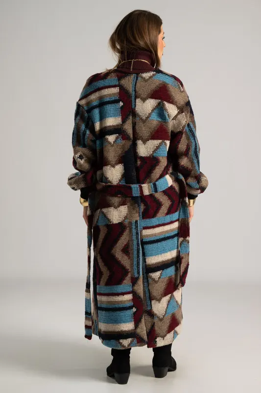 Coat Ethnic Pattern Embroidered 