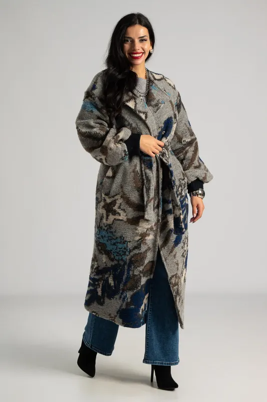 Παλτό Εμπριμέ Ethnic Μοτίβο