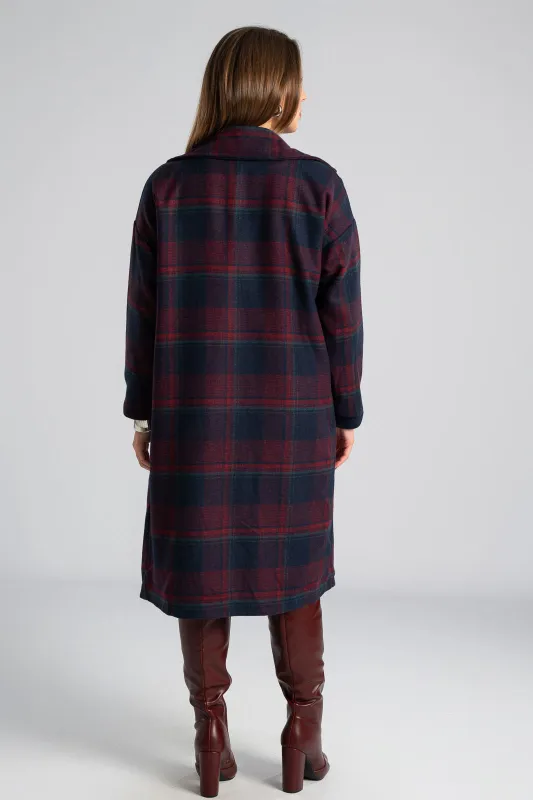 Checkered Coat Special Buttons