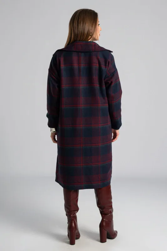 Checkered Coat Special Buttons