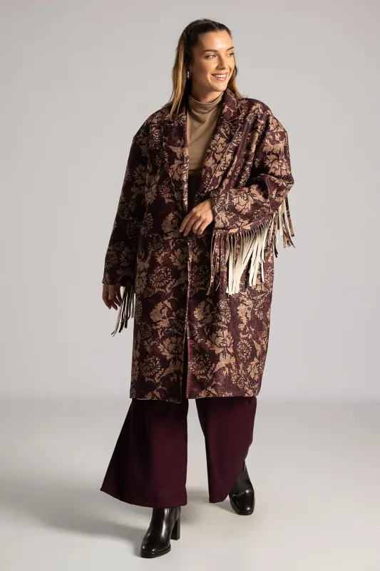 Παλτό Μακριά Κρόσια Flowers