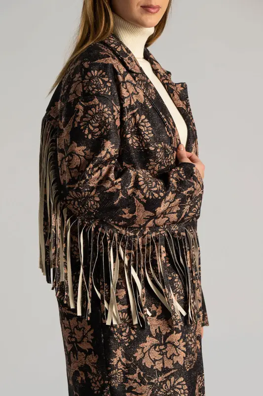 Παλτό Μακριά Κρόσια Flowers