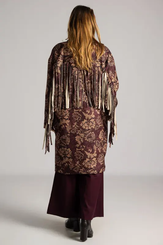 Παλτό Μακριά Κρόσια Flowers