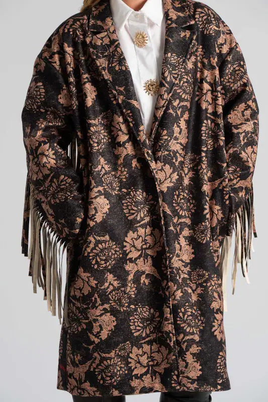 Παλτό Μακριά Κρόσια Flowers