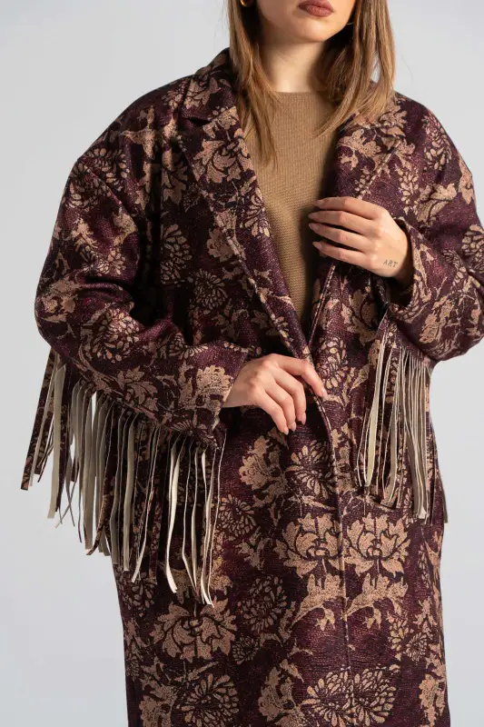 Παλτό Μακριά Κρόσια Flowers