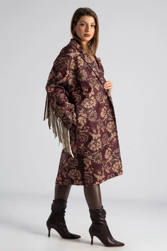 Παλτό Μακριά Κρόσια Flowers