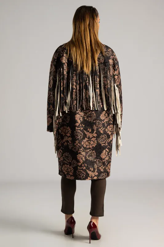 Παλτό Μακριά Κρόσια Flowers