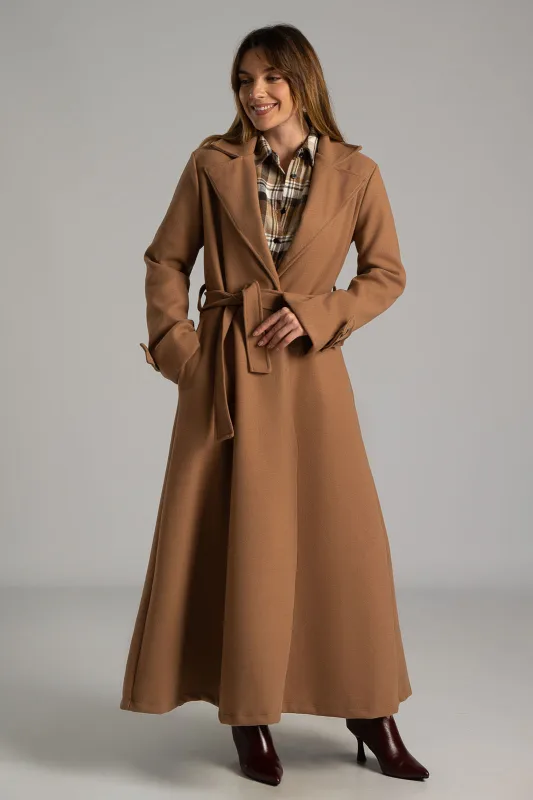 Παλτό Maxi Διακοσμητικά Κουμπιά Μανίκια