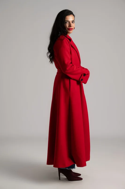 Παλτό Maxi Διακοσμητικά Κουμπιά Μανίκια