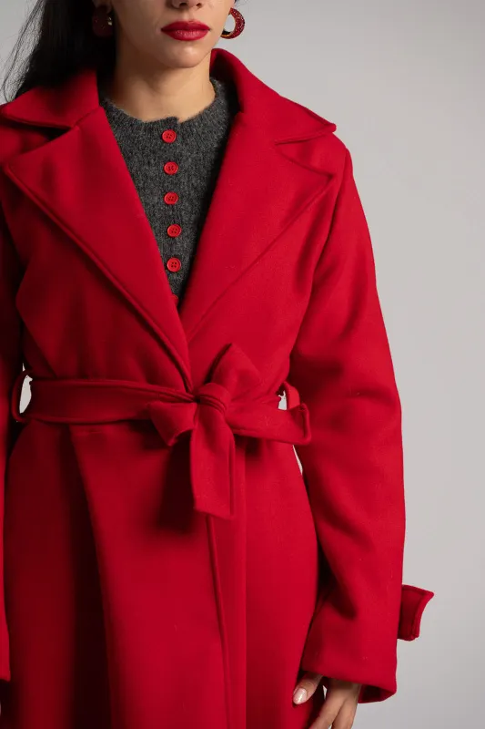 Παλτό Maxi Διακοσμητικά Κουμπιά Μανίκια