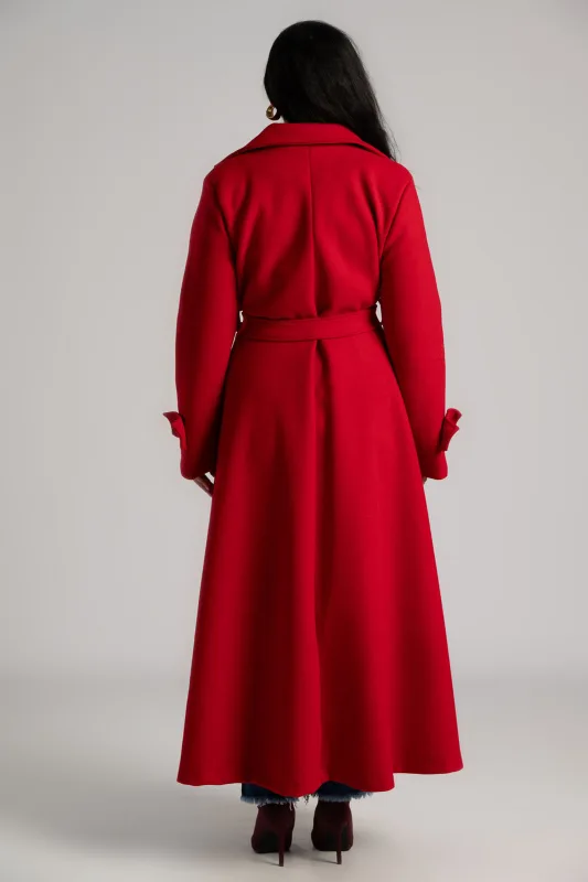 Παλτό Maxi Διακοσμητικά Κουμπιά Μανίκια