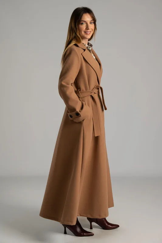 Παλτό Maxi Διακοσμητικά Κουμπιά Μανίκια